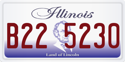 IL license plate B225230