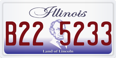 IL license plate B225233