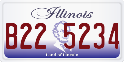 IL license plate B225234