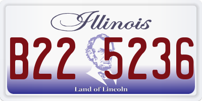 IL license plate B225236