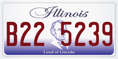 IL license plate B225239