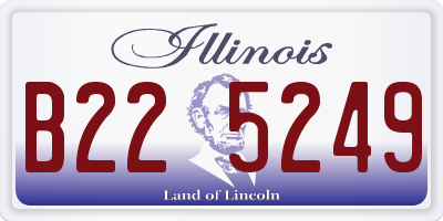 IL license plate B225249