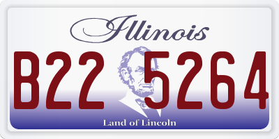 IL license plate B225264