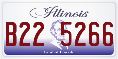 IL license plate B225266