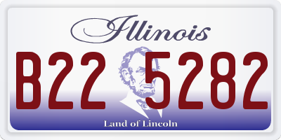 IL license plate B225282