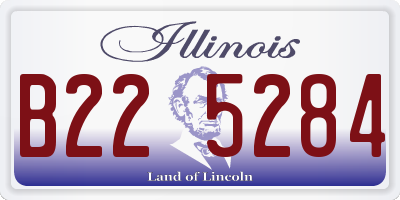 IL license plate B225284