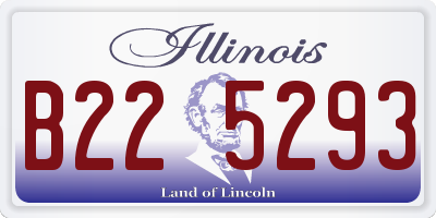 IL license plate B225293