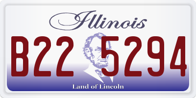 IL license plate B225294