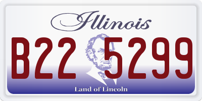 IL license plate B225299