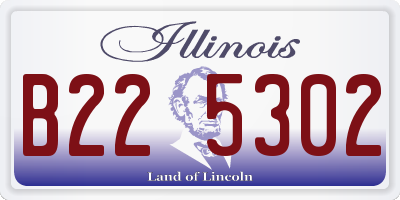 IL license plate B225302