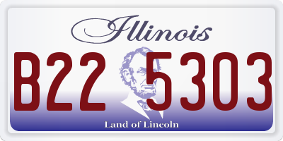 IL license plate B225303