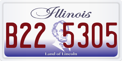 IL license plate B225305