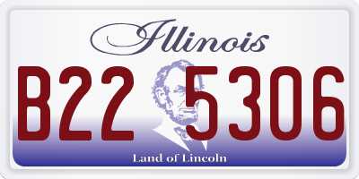 IL license plate B225306