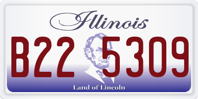 IL license plate B225309