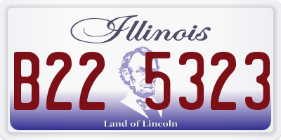 IL license plate B225323
