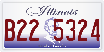 IL license plate B225324
