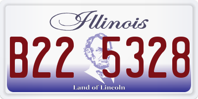 IL license plate B225328