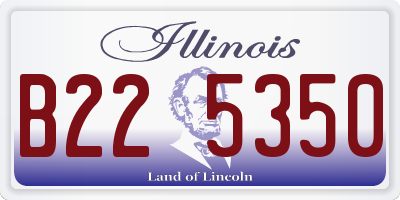 IL license plate B225350