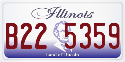 IL license plate B225359