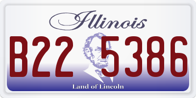 IL license plate B225386
