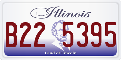 IL license plate B225395