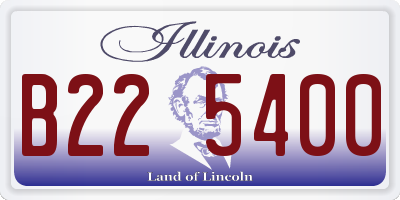 IL license plate B225400