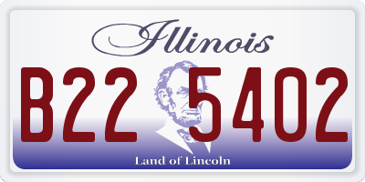 IL license plate B225402