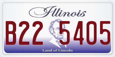 IL license plate B225405