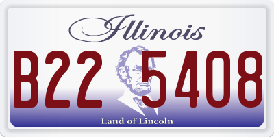 IL license plate B225408