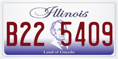 IL license plate B225409