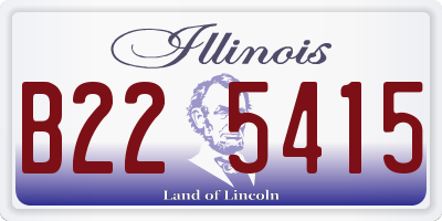 IL license plate B225415