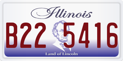 IL license plate B225416