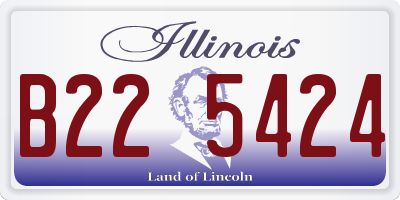 IL license plate B225424