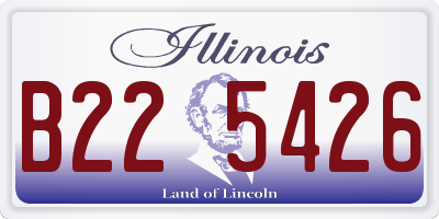 IL license plate B225426