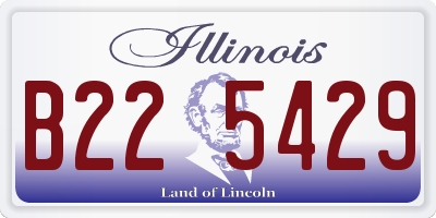 IL license plate B225429