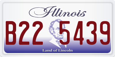 IL license plate B225439