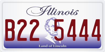 IL license plate B225444