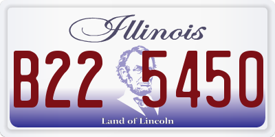 IL license plate B225450