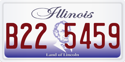 IL license plate B225459