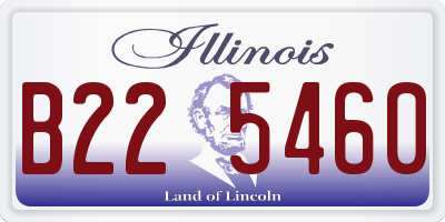 IL license plate B225460