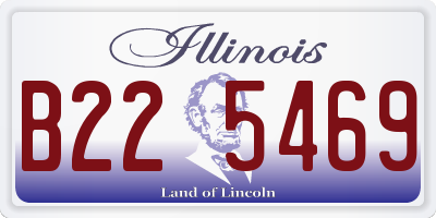 IL license plate B225469