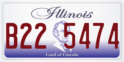 IL license plate B225474