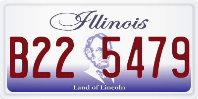 IL license plate B225479