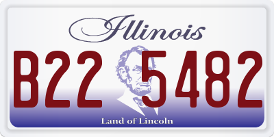 IL license plate B225482
