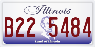 IL license plate B225484