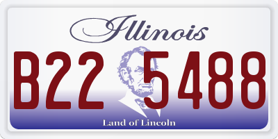 IL license plate B225488