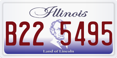 IL license plate B225495