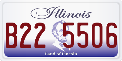 IL license plate B225506