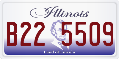 IL license plate B225509