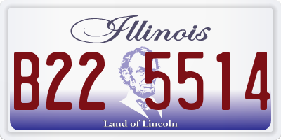 IL license plate B225514